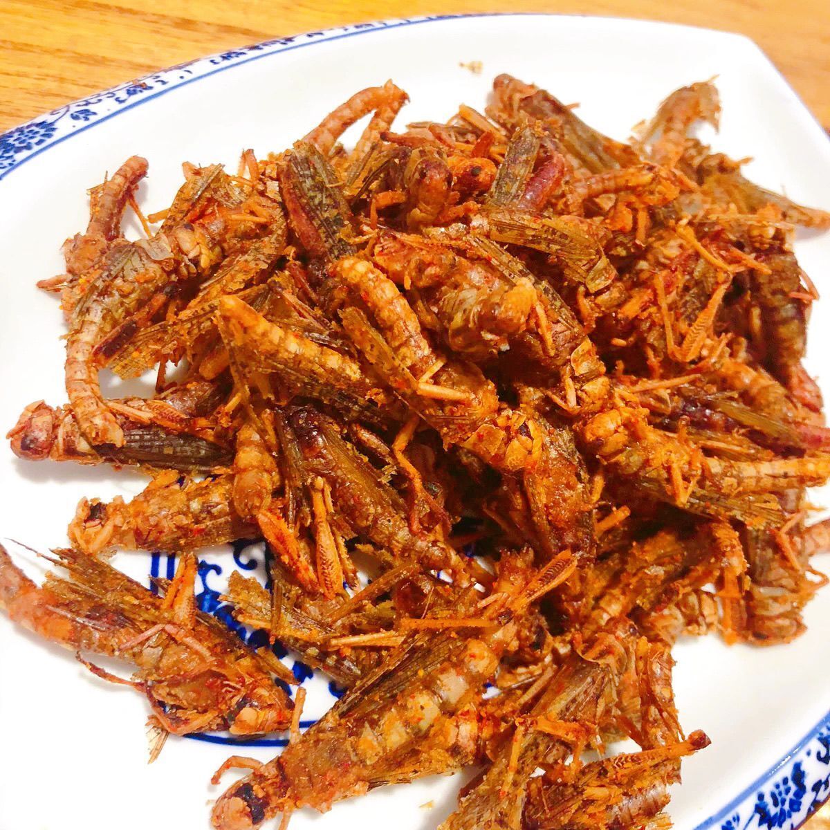 Knusprig gebratene Heuschrecken Instant Heuschrecken Essbare Insekten Pikant 25g Main image