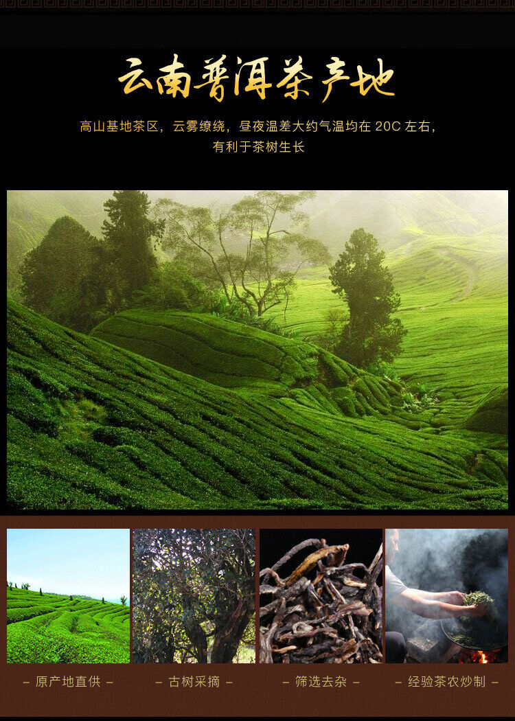 Yunnan Pu'er Tea Cake Tea Raw Tea Cake Yiwushan Pu'er Tea 100g Small Cake