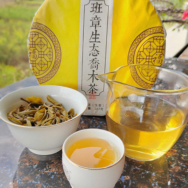 357g Laobanzhang Raw Tea First Spring Pu-erh Raw Cake Menghai Pu-erh Tea
