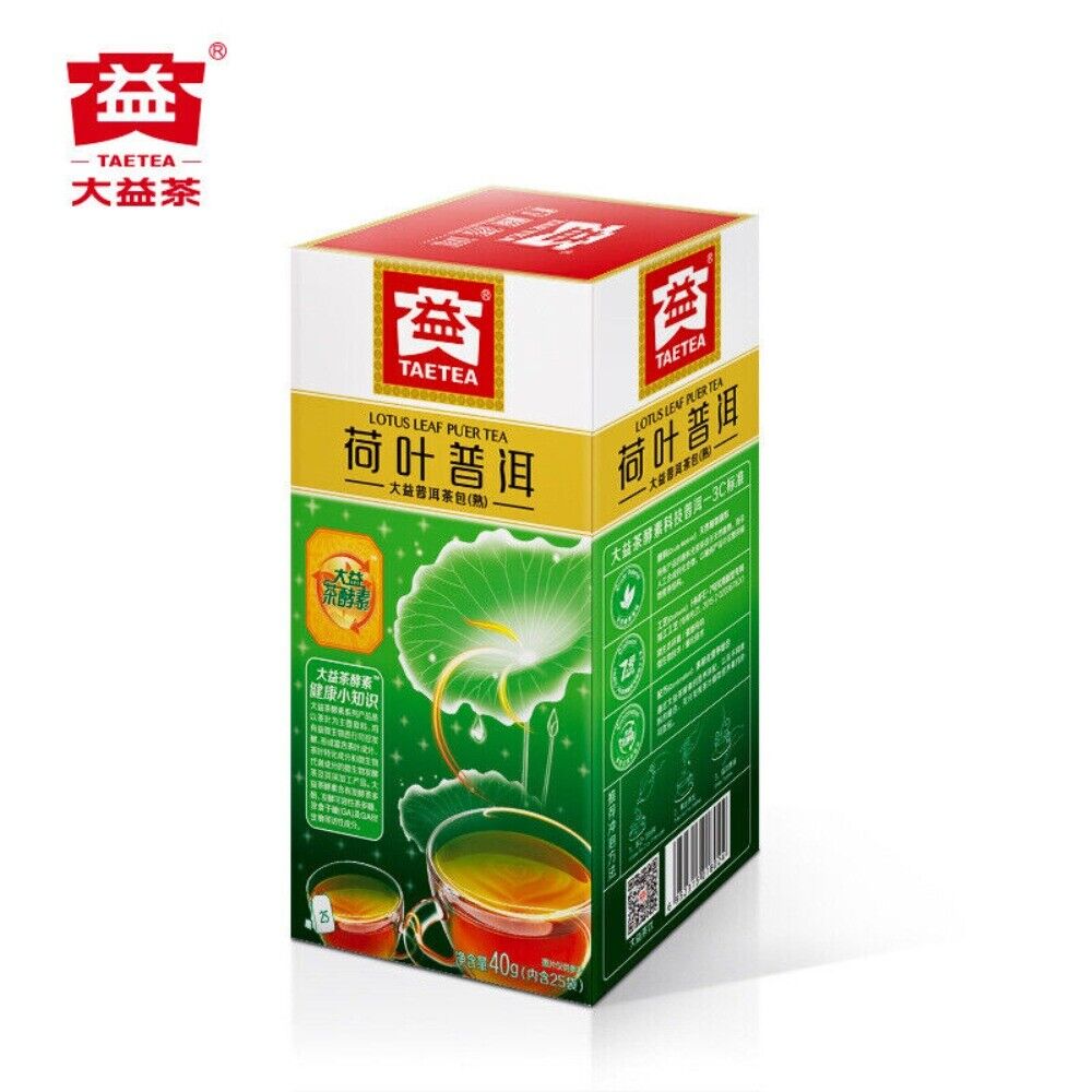 Daiyi Puer Lotus Leaf Tea Bags 1.6gx25 Convenient Loose Herbal