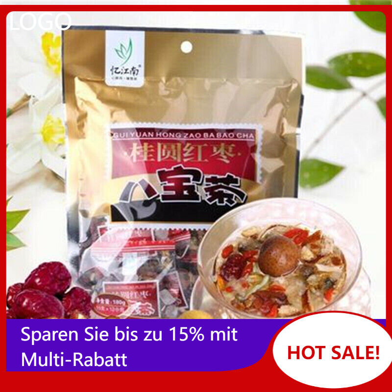 12 PCS Red Date Longan Tea Eighth Treasure Tea Ba Bao Cha Chinese Herbs Main image