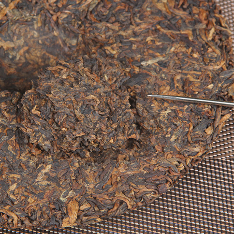 Yunnan Ripe Puerh Tea Xishuangbanna Spring Royal Tribute Gold Cake 357g/12.59oz