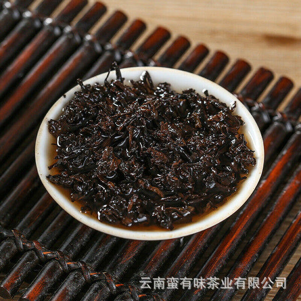 357g Puerh Tea Dry Storage Ripe Tea Menghai Palace Zhen Yunnan Seven Seed Cake