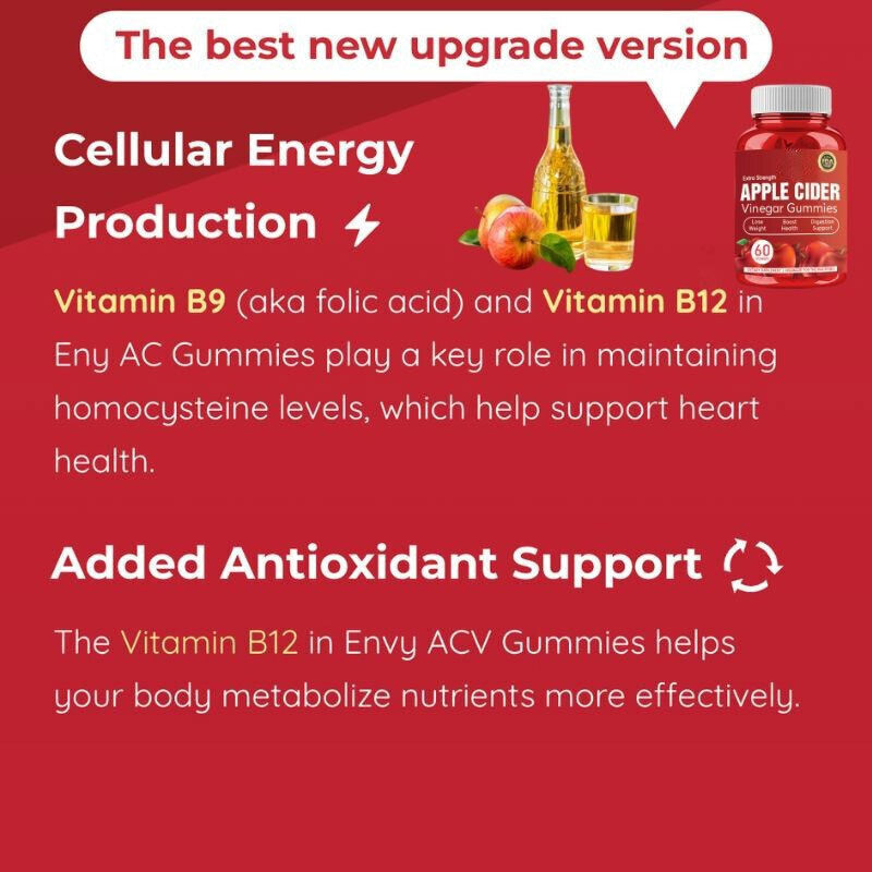 Apple Cider Vinegar Gummies Apple Cider Vinegar Gummies 60 Capsules Secondary image