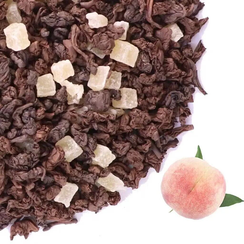 Peach Flavor Dark Oolong Top Quality Black Oolong Tea Mixed Fruits Tea 100g