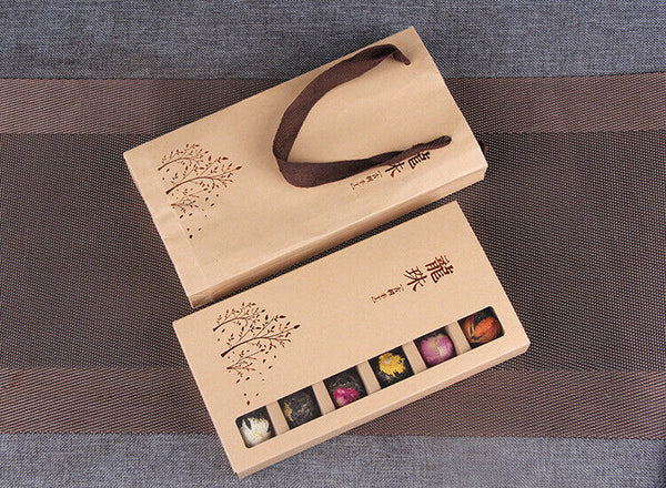 Yunnan Flower Pu'er Raw Tea Dragon Ball Lily Rose Jasmine Peony Flower Tea