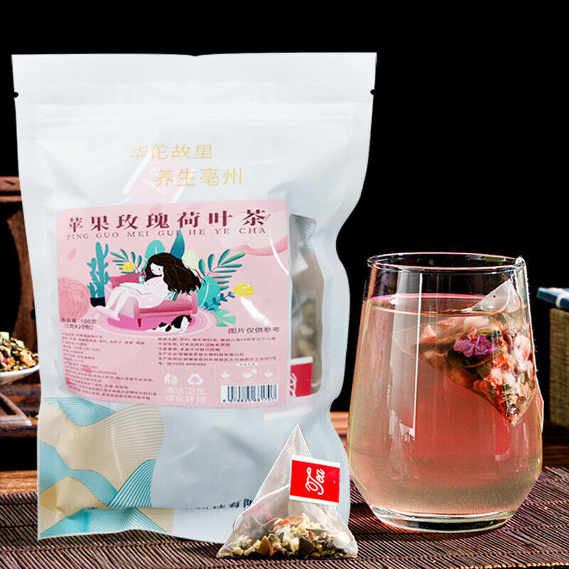 Apple Rose Lotus Leaf Tea, Herbal Fruit Tea for Health, Rose Tea Hot Seller