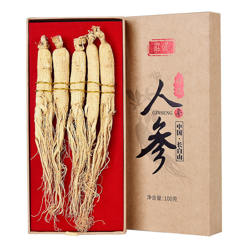 100g Ginseng Changbai Mountain Selected Large Strips Ginseng Health Tea Tonic Main image