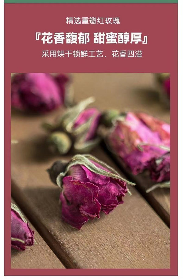 Grape Peach Oolong Tea Heavy Red Rose Flower Tea