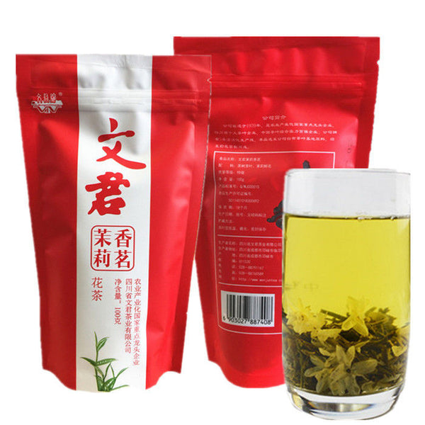 Sichuan Wenjun Jasmine Green Tea 100g Mao Feng High Mountain Tea