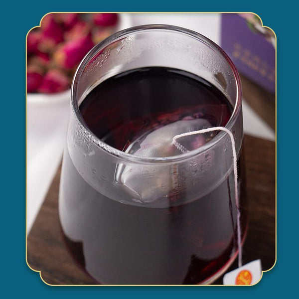 Healthy and high-quality black fruit goji berry mulberry rose tea for women
