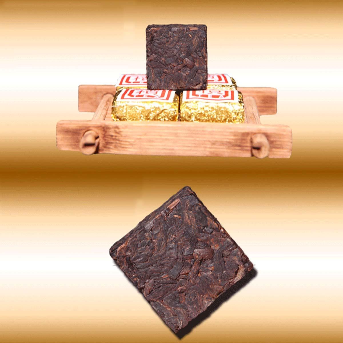 50g-500g Natural Yunnan Bulk Cooked Puerh Tea Bohai Square Mini Pu'er Brick Tea