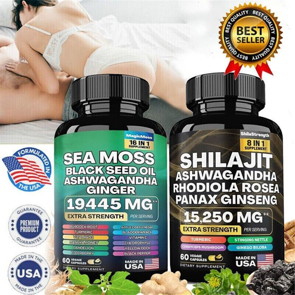 Stress Relief Himalayan Shilajit Gummies,Organic,Extremely Potent,Boost Energy,