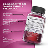 Hormone Balance Female Libido Booster Gummies - Sugar-Free, 60 Chewable Gummies