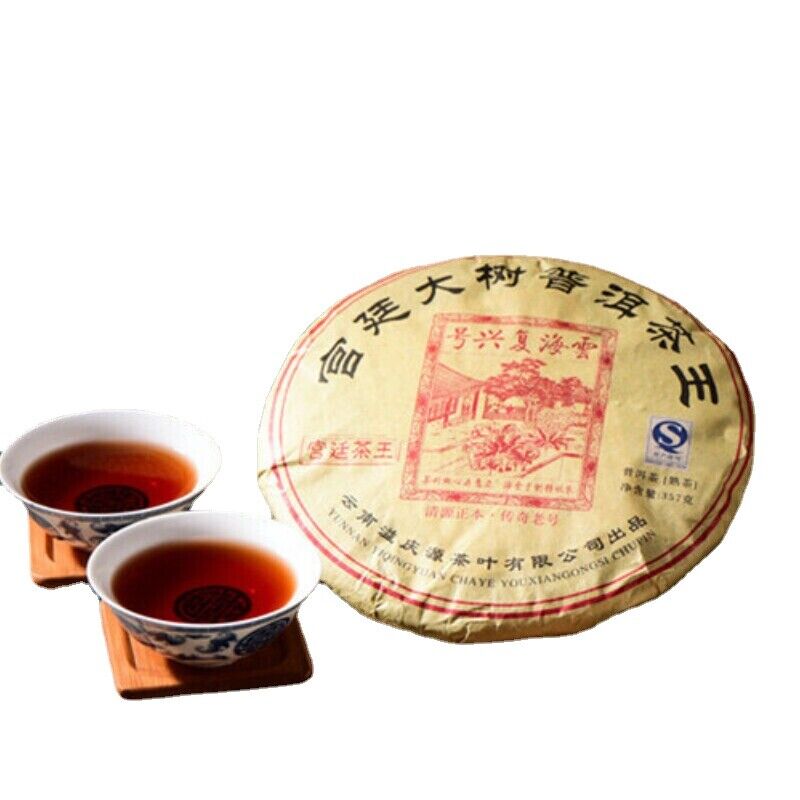 TeaBig Tree Ripe Tea 357g Chinese Black Tea Yunnan Pu-Erh Tea Premium Palace