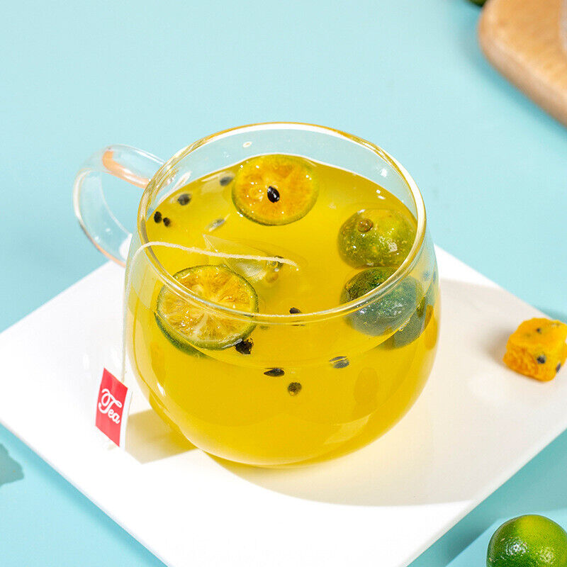 Kumquat lemon passion fruit summer cold brewed fruit tea clear fire health tea
