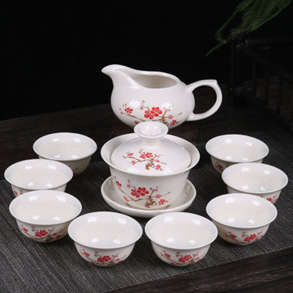 Drinkware Chinese Kung Fu Tea Set Purple Clay Ceramic Binglie Tea Pot & Tea Cup