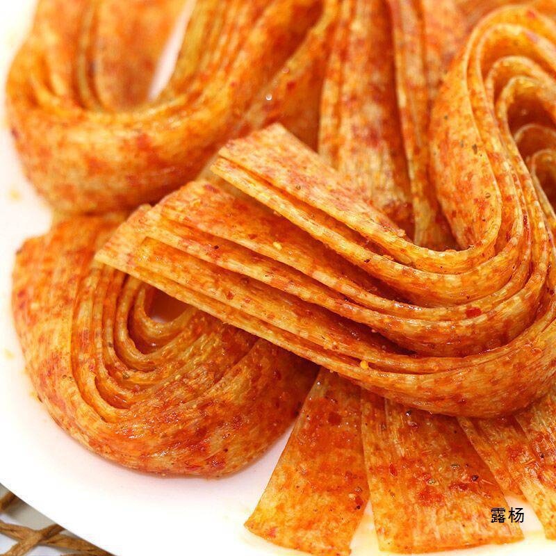 Classic appetizing spicy strips for nostalgic children, spicy snacks