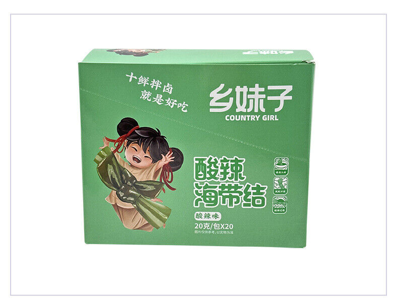 Snacks Ready-to-Eat Seafood Treats 20g*20 packs Spicy & Sour Seaweed
