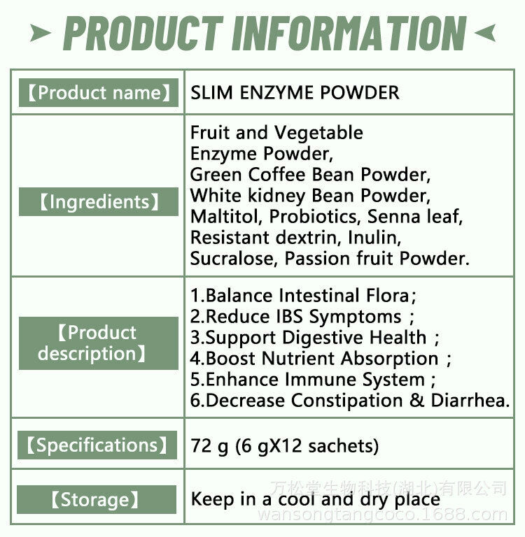Winstown slim enzyme juice powder weight loss Green juice