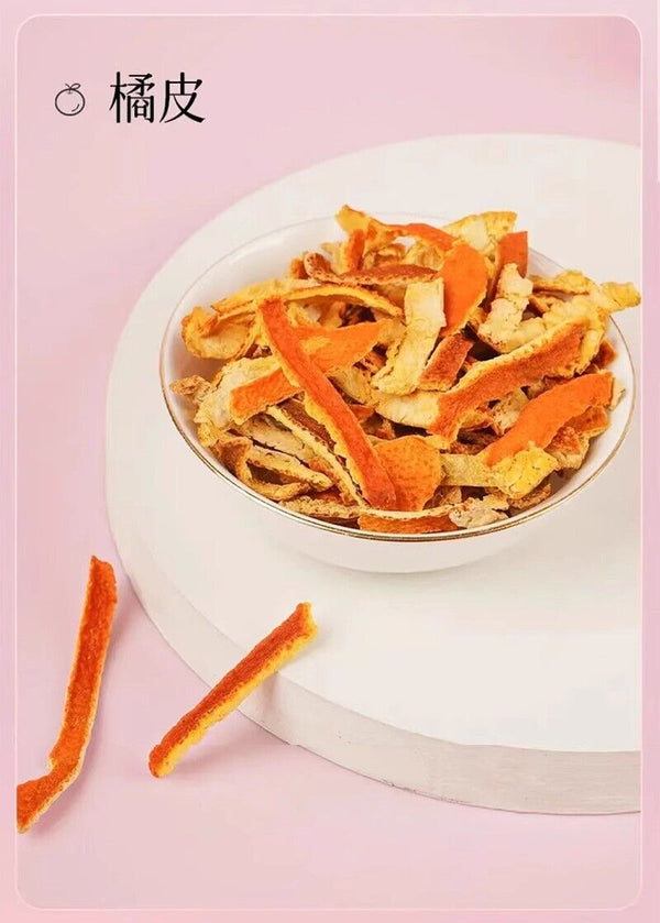 Plum, Hawthorn, Poria, Apple, Rose, Mulberry, Dried Tangerine Peel Fruit Tea