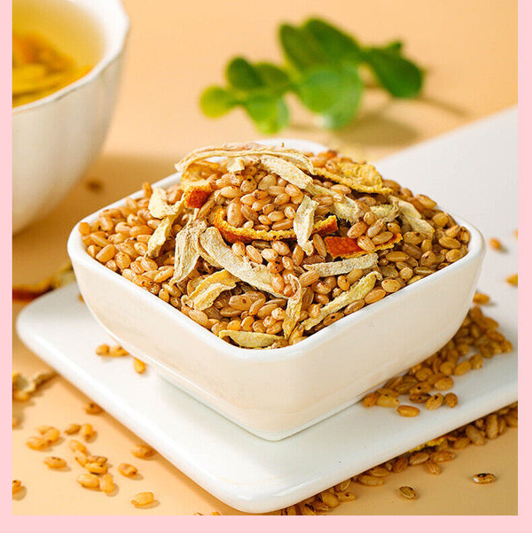 Organic Chenpi Ginger Rice Tea Blend Loose Leaf Infusion for Health and Wellness