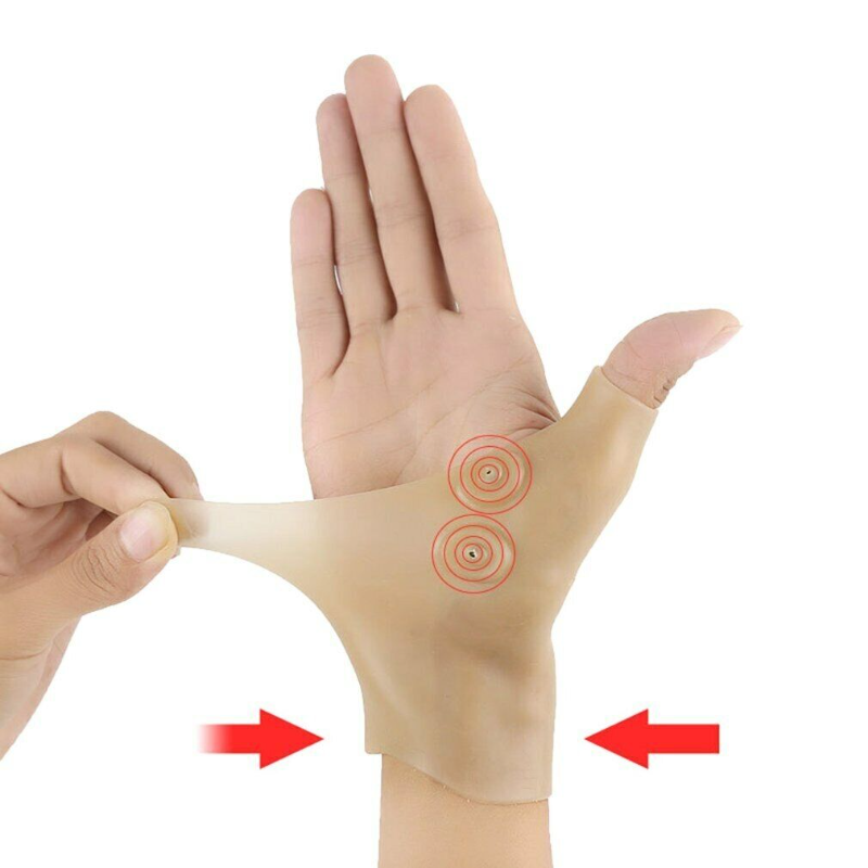 Waterproof Brace Soft Pain Relief Elastic Corrector Therapy Wrist Massage Glove
