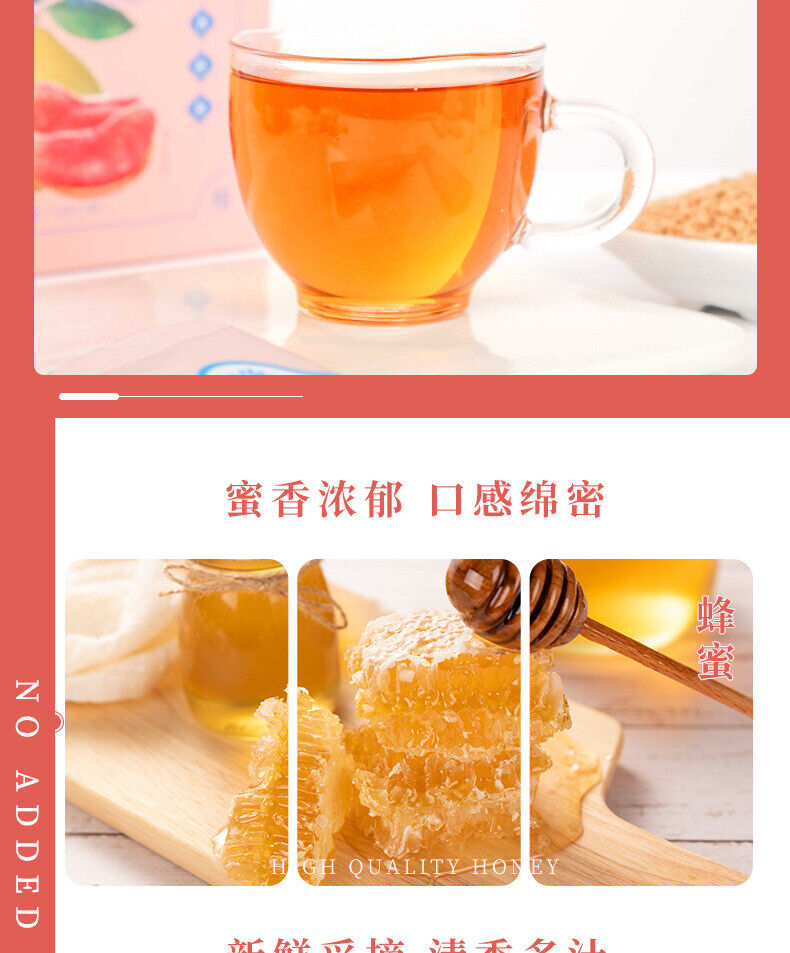 Honey Grapefruit Lotus Leaf Juice Solid Drink Granule Drink Fruit Tea 120g