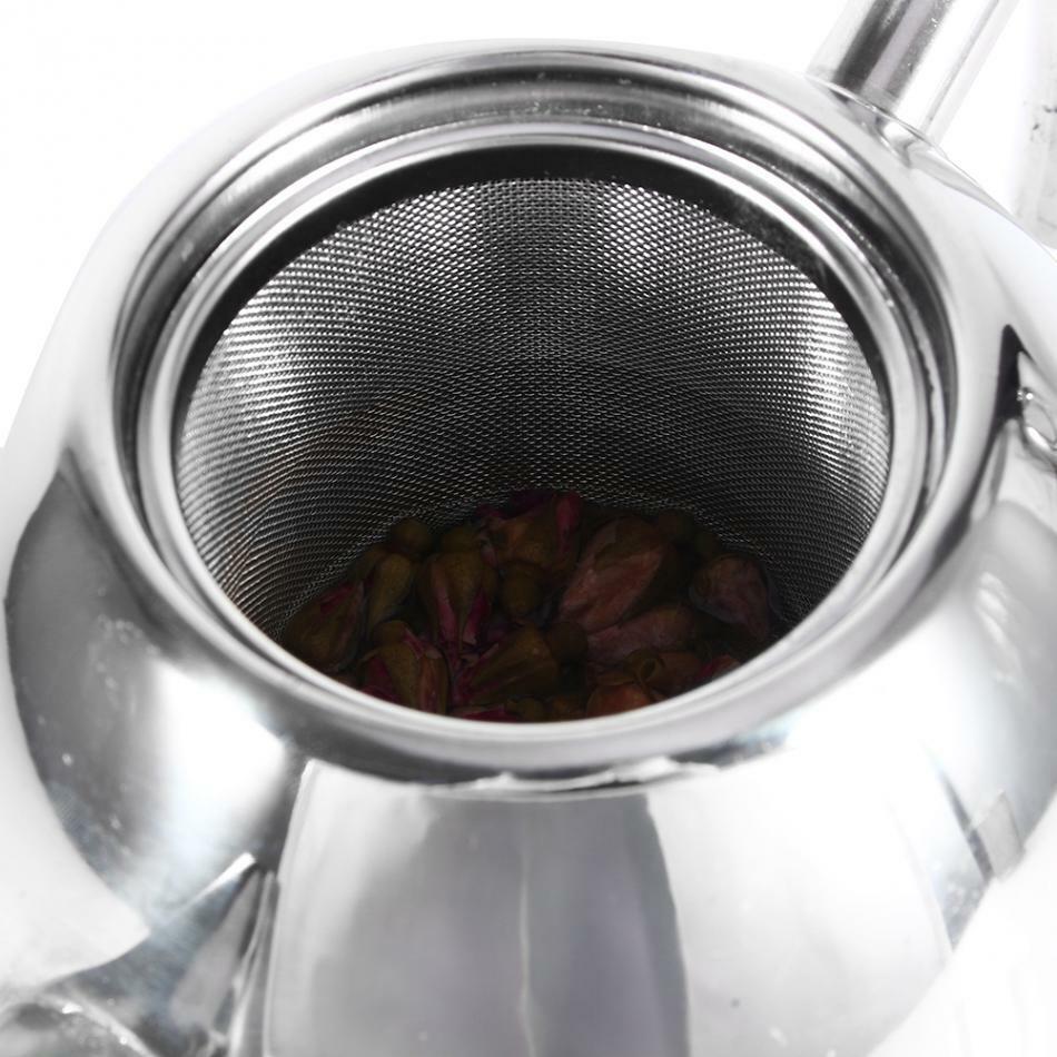 Durable Stainless Steel Teapot Coffee Pot Teaset Kettle Filter Infuser Drinkware