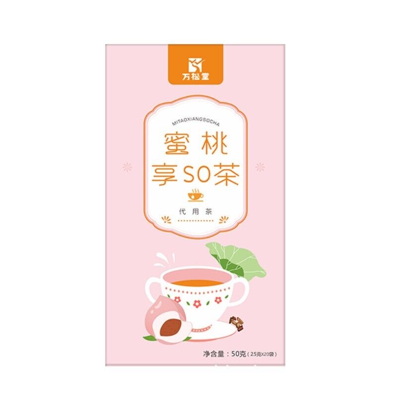 Peach Enjoy SO Tea Lotus Leaf Tea Cassia Seed Hawthorn Tea Main image
