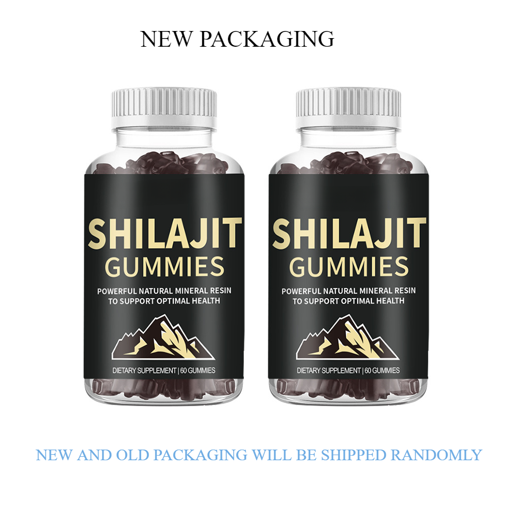 Stress Relief Pure Himalayan Shilajit Gummies Organic,Boost Energy  Ashwagandha