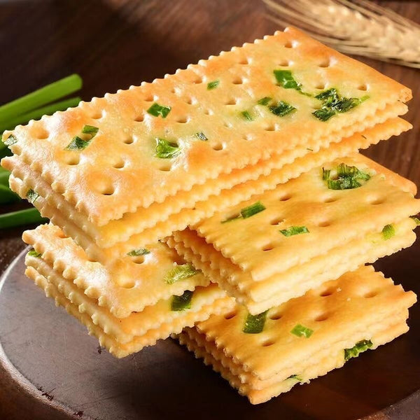 Exquisite Individual Packs，Savoury Onion Soda Crackers Healthy Office Treat with
