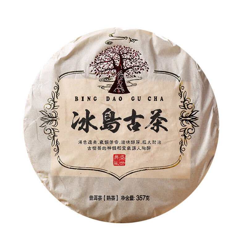 357g Iceland Pu'er Ripe Tea Yunnan Pu'er Tea Ancient Tree Tea Pu'er Tea Cake Main image