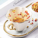 Violet flower and happy flower dried poplar tea