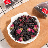 Floral Herbal Pyramid Bags Hibiscus Rose Mulberry Tea