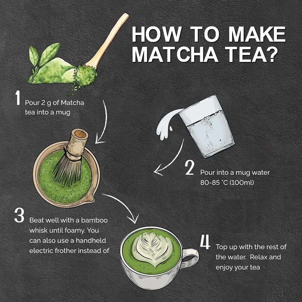 Matcha Green Tea Powder Slimming 250g/8.8oz Organic Ketogenic Diet Vegetarian