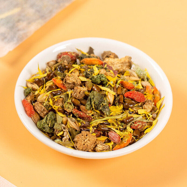 Green Gold Wellness Tea Jasmine Honeysuckle Gardenia Healthy Drink
