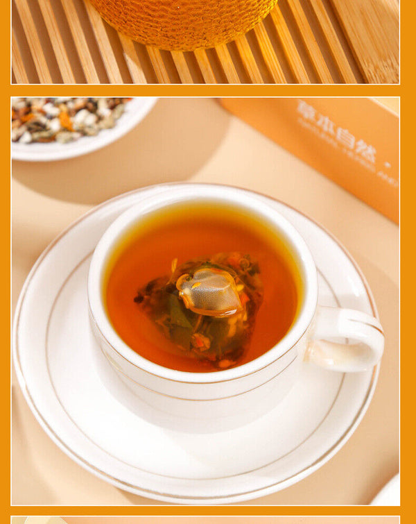 Oil Cut Potbelly Tea Bag Winter Melon Lotus Leaf Barley Red Beans Peel Tea 100g