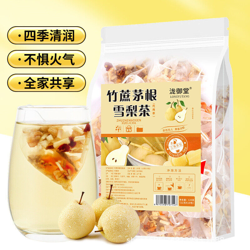 Triangle Bags Sweet Throat Soothing Fruit Blend Sugarcane Reed Root Pear Tea