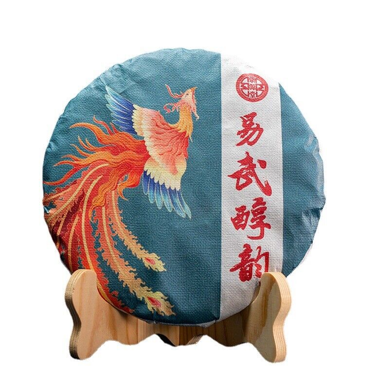357G Yunnan Yiwu Mellow Rhythm Pu'er Seven Cakes Ancient Tree Aged Ripe Puer Tea Main image