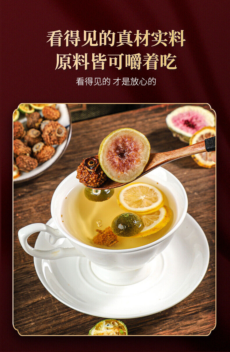 Rosa roxburghii black goji berry mulberry lemon slices combination tea