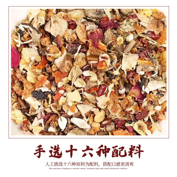 Herbal Red Beauty Tea with Rose Lily and Mulberry for Women in Kraft Paper Bag