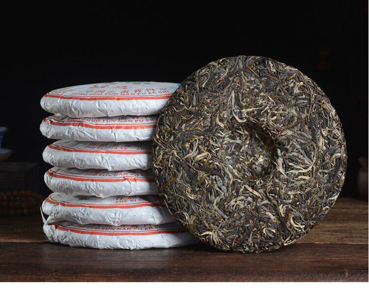 357g Head Spring Tea Yunnan Pu'er Tea Raw Pu'er Tea Cake Yunnan Qizi Cake Tea