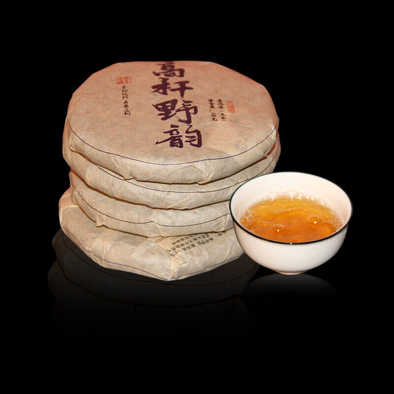 Yunnan Ancient Tree Pure Material Pu'er Tea Cake 100g Raw Pu'er Tea 高杆野韵茶饼