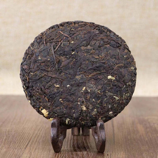 Ripe Yunnan Pu-erh Black Tea Benefits Glutinous Rice Puerh Cooked Tea Cake 100g