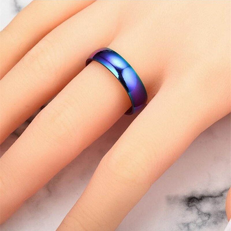 Titanium Ring Magnetic Therapy Men Women Jewelry Top Slimming Ring Rainbow Ring Secondary image