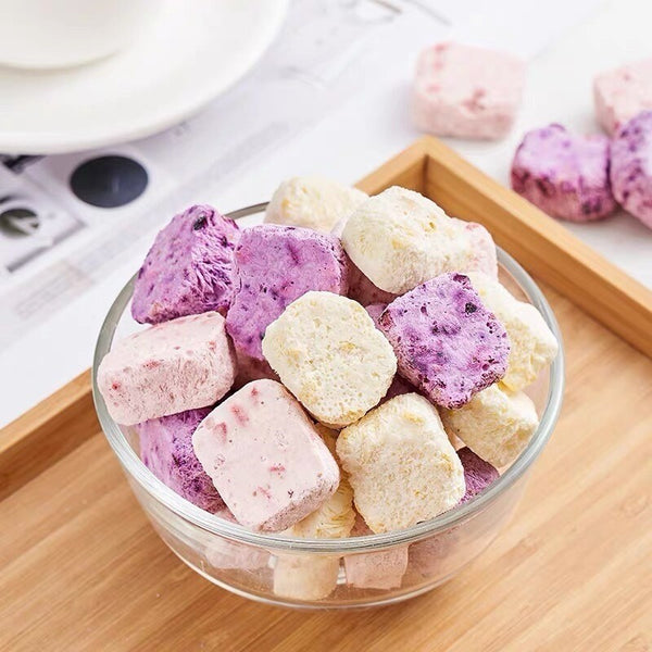 Strawberry Peach Blueberry Mango Fruit Snacks Freeze-Dried Yogurt Bites