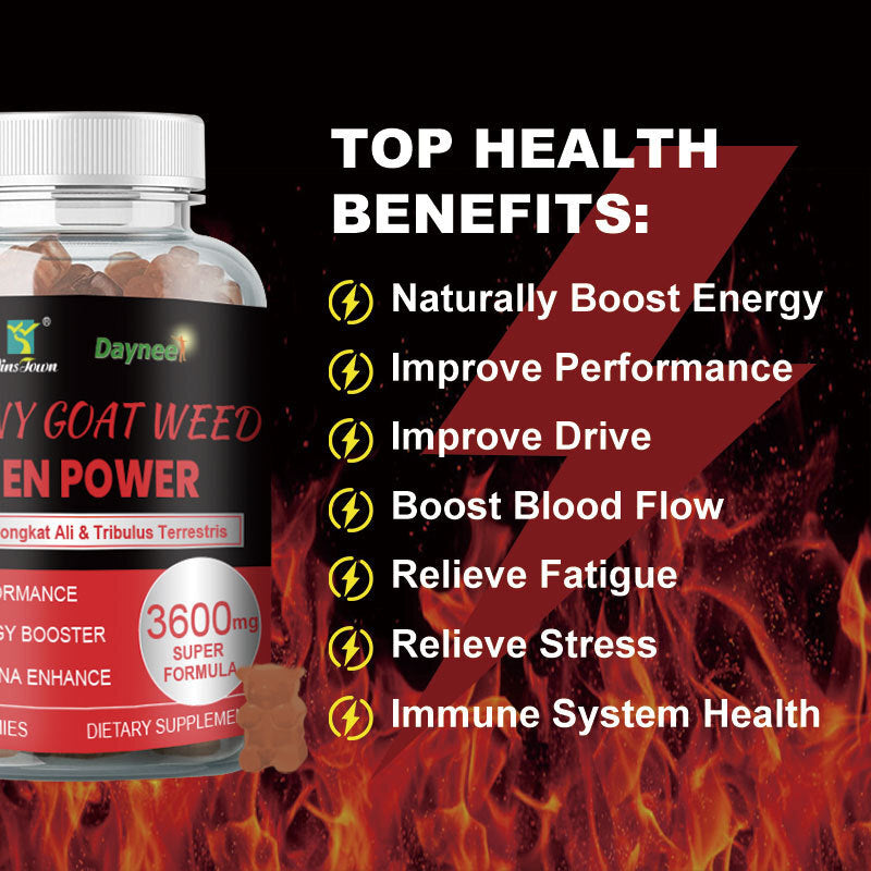 Horny goat weed men power gummies Secondary image