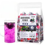 Anti-fatigue Health Beauty Fruit Flower Tea Mulberry Black Wolfberry Rose tea