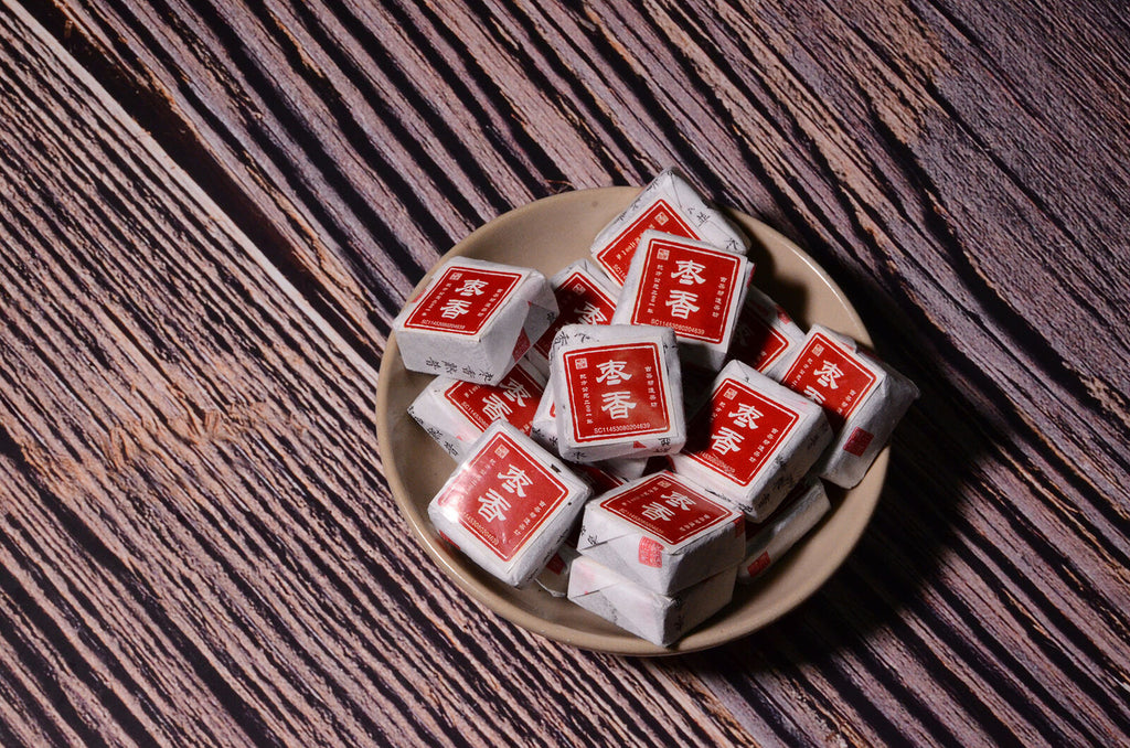 Yunnan Jindian Jujube Small Square Brick Aged Pu-erh Ripe Tea Small Tuo Tea 500g